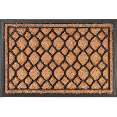 Fußmatte MagicHome RBC 178, für die Tür, FishScales, 40x60 cm, Gummi/Kokos (1/3)