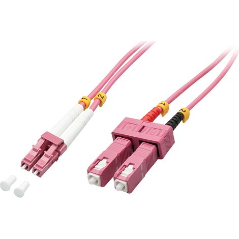 Câbles réseau et DAC LINDY Optic Cable LC/SC OM4 5m 50/125 Multimode
