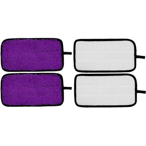 Lot de 4 lingettes de nettoyage réutilisables en microfibre pour balai Swiffer Wet Jet Wet & Dry, accessoires de nettoyage pour la maison (1/5)