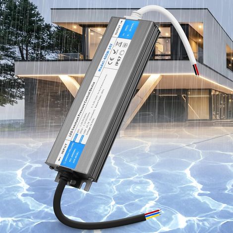 LED Transformateur 220V 24V 400W 16,7A Extérieur Etanche IP67, Alimentation LED Driver 24V 400W Ultra Fin LEDs Transfo Alimentation à Découpage Convertisseur De Tension AC à DC Transfo LEDs (1/5)
