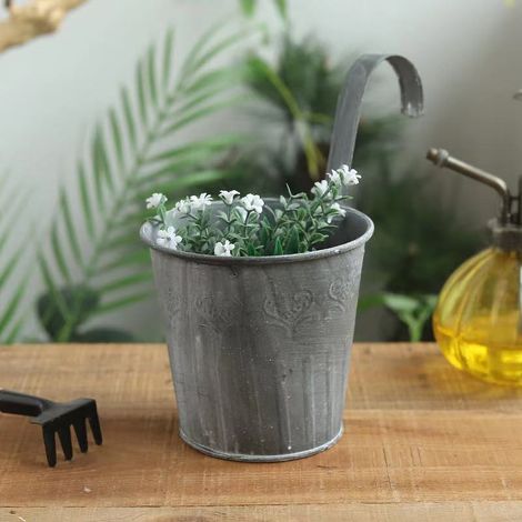Lot de 3 pots de fleurs suspendus à suspendre pour balcon MOONSTARS (1/4)