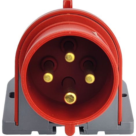 Aufputz-Netzstecker CEE 4P 32A 400V IP44 Industriestecker (1/5)