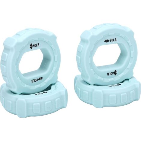 Anneaux d'entraînement de force de préhension, 4 pièces, 20-30lb, grande taille, confortable en Silicone, avant-bras, doigt, exercice de main (1/5)