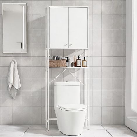 Meuble de salle de bain bianco en truciolare MDF 64 x 20 x 180 cm (1/5)