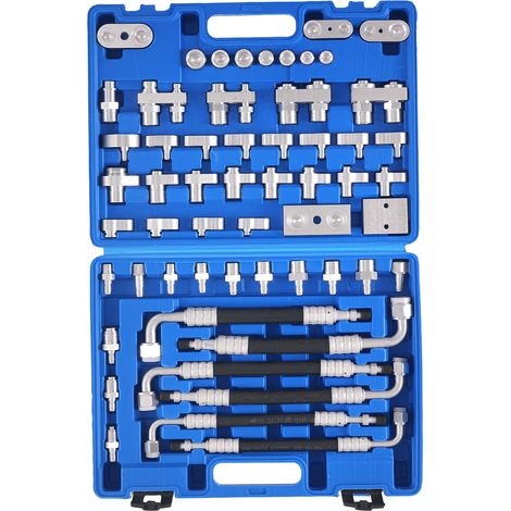 56x Car A/C Compressor Service Kit Air Conditioning Leak Detector Tester Tools (1/5)