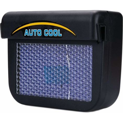 Car Fan, Portable High Wind Solar Car Ventilation Fan for Automobiles, Air Freshener and Cooler, Black (Large Solar Panel) (1/5)