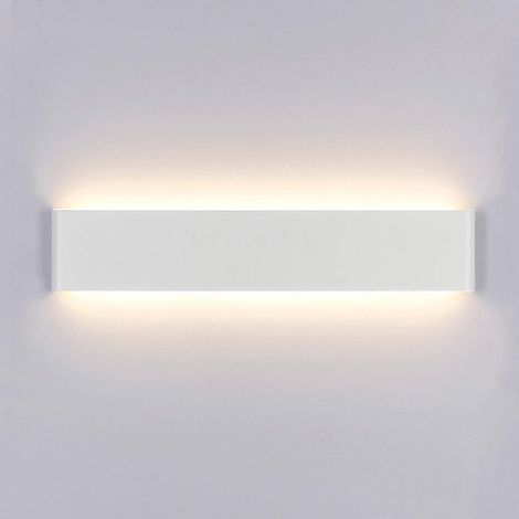 Applique murale intérieure LED 40 cm, lampe murale moderne blanc chaud à éclairage haut/bas, 14 W AC 220 V, luminaire mural pour chambre, salon, escalier, couloir [Classe énergétique A+] (1/5)