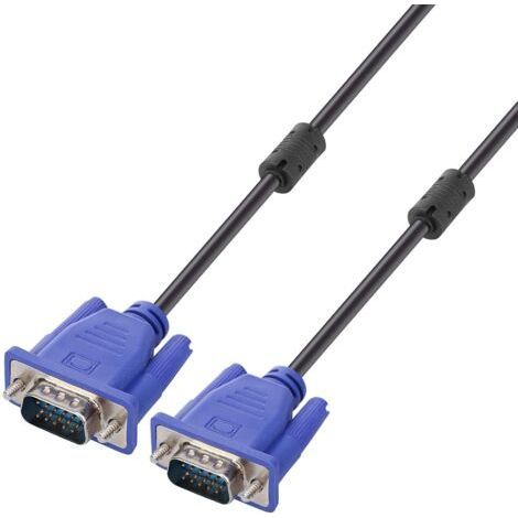 Câble VGA 15 broches mâle vers mâle pour écran d'ordinateur - 1.5m (1/5)