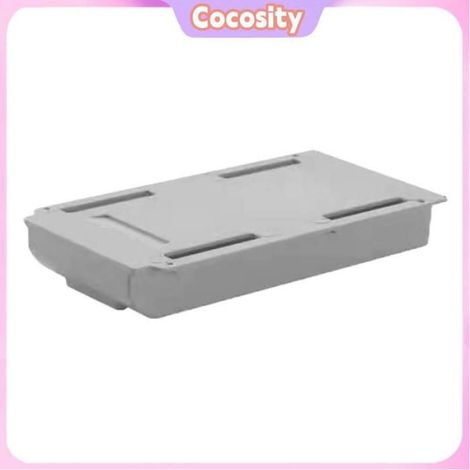 Boîte De Rangement Sous Le Bureau - Plastique ABS - Pour Espace Sous Table - 22 x 15.5 x 3.5 cm - 1 Pièce (1/5)