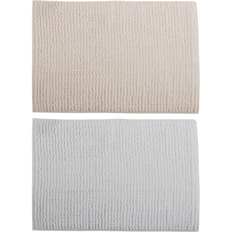 TAPPETINO DA BAGNO MODELLO CHENILLE CM.60X90 TORTORA Idroweb