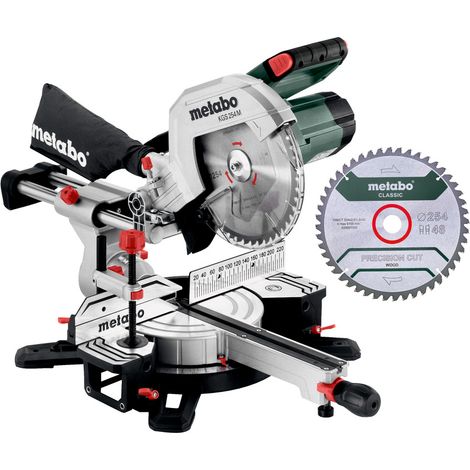 Metabo Utensili - Sega troncatrice 254 mm, 1450 W, con guida 613254900
