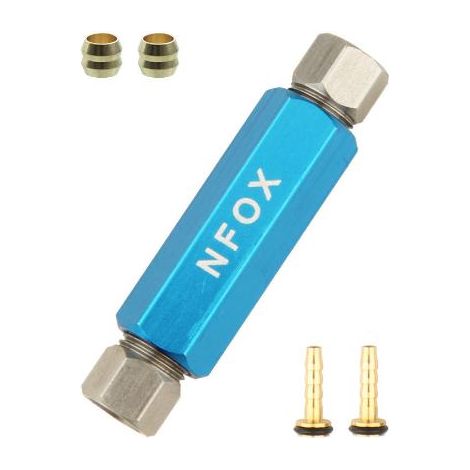 Convient pour l'installation de raccords de réparation pour les flexibles de freins à disque hydrauliques de vélo (bleus). (1/5)