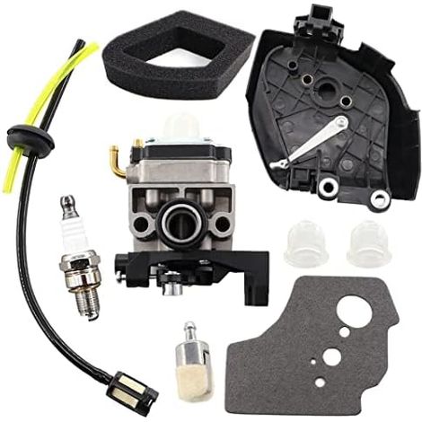 Carburateur avec filtre à air - Couvercle de filtre à air - Boîtier de tuyau à essence pour Honda GX35 GX35NT HHT35S 1.3 CV - Mini moteur à essence - Débroussailleuse (1/5)
