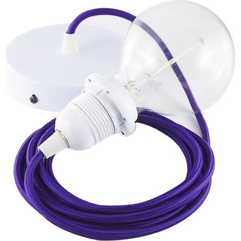 Lampe suspension Creative Cables rm14 puissance 105W textile (1/3)