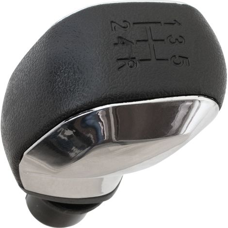 Pommeau de levier de vitesses chromé pour Peugeot 206 (1/5)