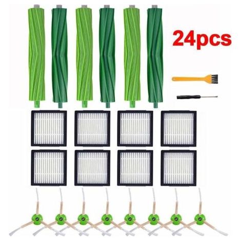Accessories for iRobot i-Series, iRobot i7, E5 and E6 robotic vacuum cleaners, 24-piece set--DTEKGAZ