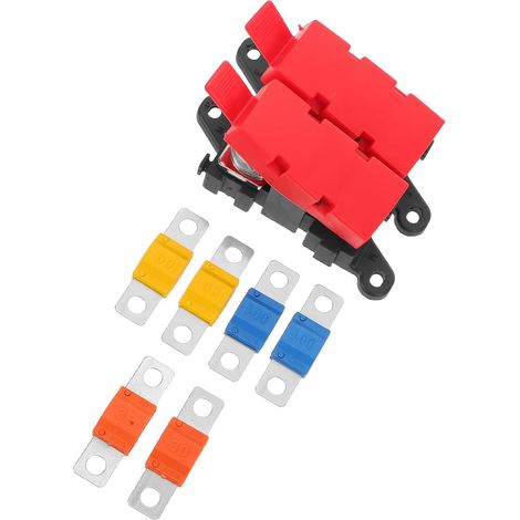 Boîte Porte-fusible Automobile avec Structure à Boulon Fourche, Matériau Acier Inoxydable et Cuivre, Installation Facile pour Protection Complète des Circuits Voiture et Bateau (1/5)