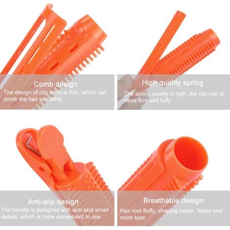 2 Pièces Bigoudis Racine Volume Coiffure Ondulée Clip Cheveux Gonflants Curleur Racine Accessoire Styling Fluffy (1/5)