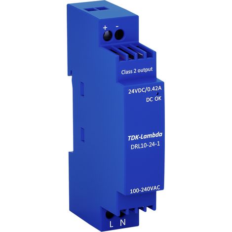 TDK-Lambda DRL10-24-1 Hutschienen-Netzteil (DIN-Rail) 24 V 0.42 A 10 W Inhalt 1 St.