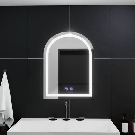 Miroir LED Arque 60x80cm Arco Touch Systeme Desembuage Gradable (1/5)