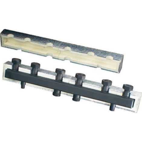Verteilerbalken Regumat DN 25 mit Isolierung für 5 Heizkreise Stahl 1351585 (1/5)