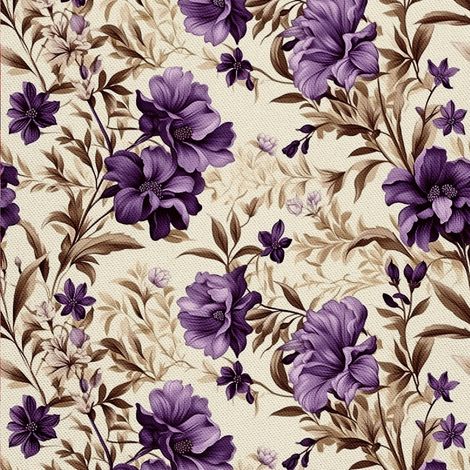 Tela Oxford para decoración de exteriores - Motivo de flores I DX5443 (1/5)