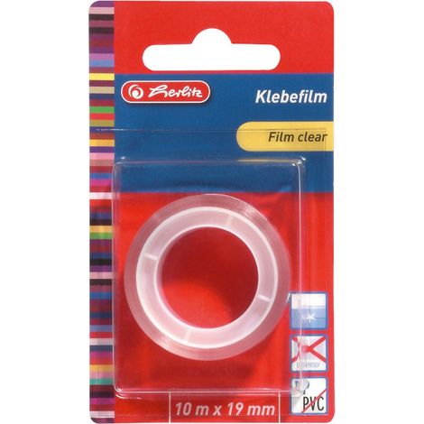 HERLITZ Transparentes Klebeband 19 mm x 10 m – für Verpackungs- und Büroarbeiten