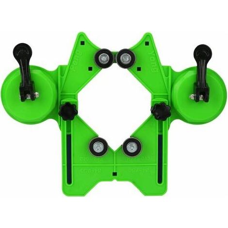 Localisateur de trou de foret - Foret diamanté de 4 à 83 mm Ouvertures de guide de scie Support de centrage Localisateur,1 pièce, vert (1/5)