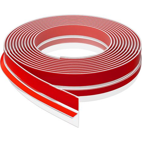 Bande d&aposétanchéité en T pour les espaces entre portes et fenêtres, bande d&aposétanchéité de porte de 6 m pour cadre de porte (1/5)