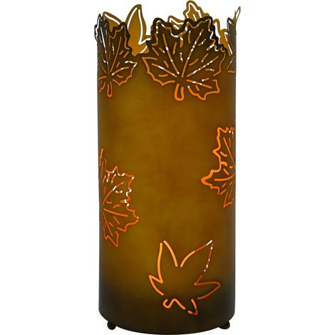 TrendLine LED Windlicht 40 cm batteriebetrieben warmweiß kupfer