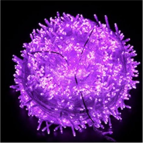 Chaîne de lampes - - 30 mètres - 300 lumières - Violet - Décoration de fête - LED (1/5)