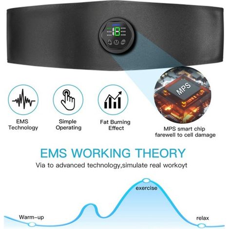 Wiederaufladbarer USB-Muskelstimulator mit 6 Modi – Fitness- und Fitnessstudio-Training
