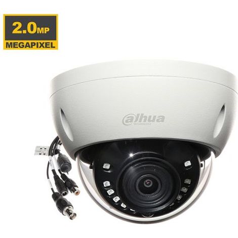 Dahua Telecamera dome HDCVI 2Mp, fissa 2.8mm, IR 30m, WDR, Starlight - HAC-HDBW2241E