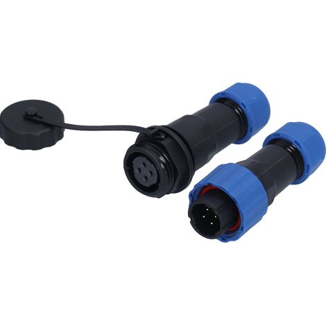 4-poliger, wasserdichter 250V 5A Flugzeugstecker, wasserdichter elektrischer Stecker, oxidationsbeständig, stabile Verbindung, IP67, für den Außeneinsatz. (1/5)
