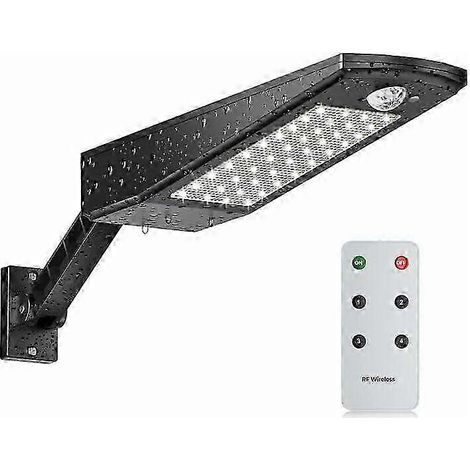 Projecteur extérieur solaire à 48 LED, étanche, réglable par télécommande, autonomie de 26 secondes (1/3)