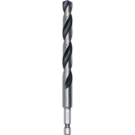 Bosch Foret hélicoïdal HSS métal, 10 x 87 x 133 mm, tige HEX 1/4 (1/5)