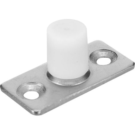 1 pièces guide de sol pour porte de grange coulissante, blanc (1/5)