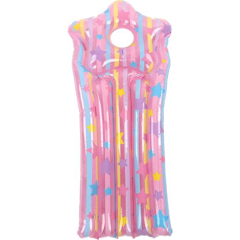 Tapis de piscine gonflable 130 x 60 cm, en PVC épais, écologique et anti-fuite, rose, idéal pour les enfants. (1/5)