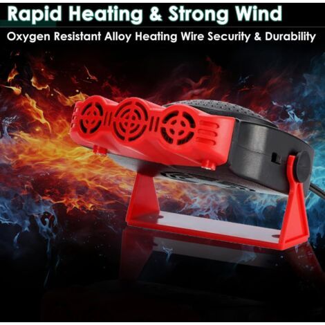 Riscaldatore per auto da 200 W 12 V - A batteria: portatile - 12 V - Riscaldatore ausiliario - Debugger - Timer - Riscaldatore per auto con spina accendisigari - per campeggio, camion, camper, auto (1/3)
