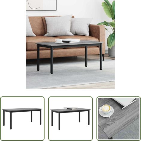 Table basse bois d'ingénierie - Table basse Gris Sonoma 100 x 50 x 45 cm Bois d'ingénierie (1/5)