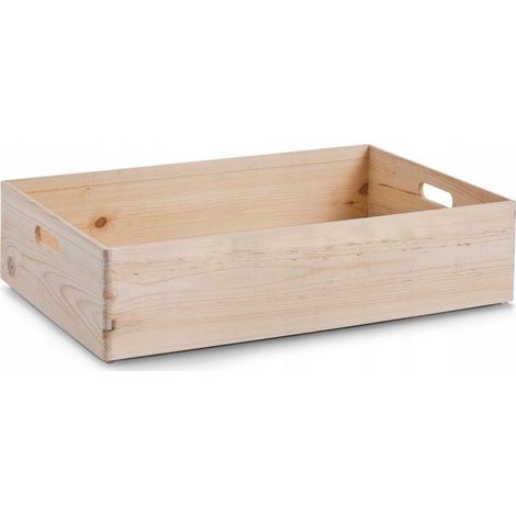 Zeller Cesta di stoccaggio naturale in legno 36 litri