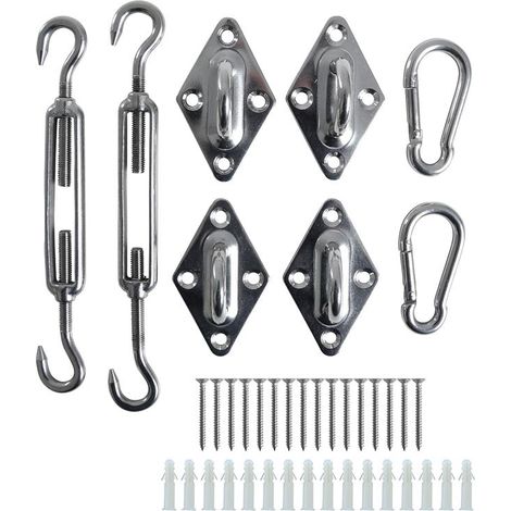 Sonnensegel Befestigungs Kit Montageset Komplettset Befestigungsset Zubehör