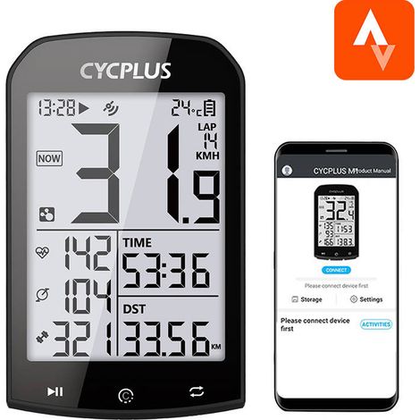 Cycplus M1 Fahrradcomputer - kompatibel mit: Strava, Trainingpeaks etc. (1/5)