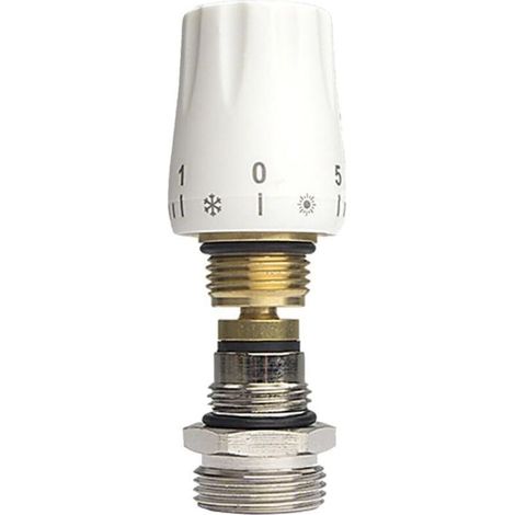 CCYKXA Brass valve insert for underfloor heating distributor or heating circuit distributor, G1/2 x G3/4 adapter, hydraulic heating component, radiator manifold (1/5)