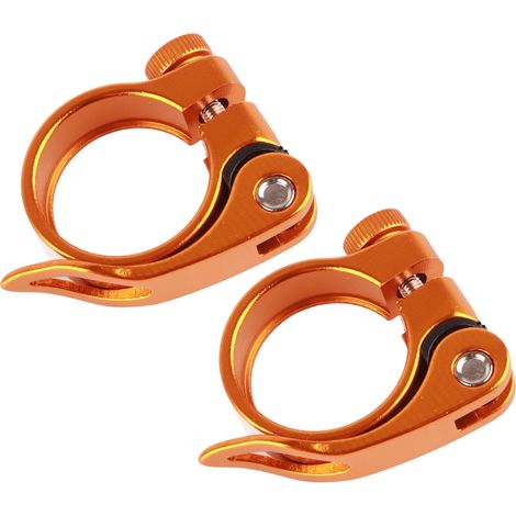 2 colliers de serrage pour selle de vélo de montagne ou de route, fixation rapide, 35 mm ou (1/5)