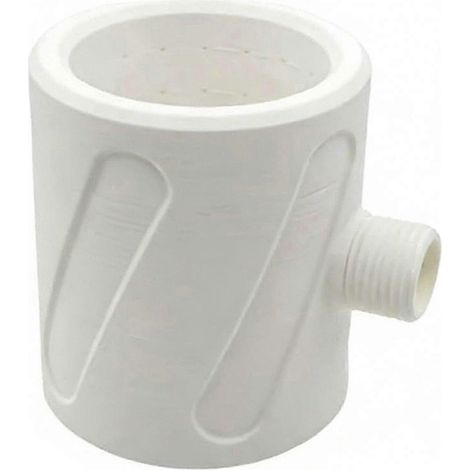 Pommeau de douche pour homme amélioré, universel, avec fonction massage, facile à installer, modèle à main avec larges orifices, blanc (1/5)
