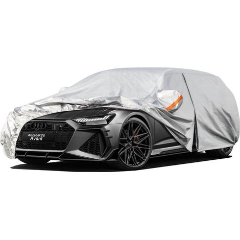 Kombi Autoplane Wasserdicht für Audi A6 Avant Allroad (2004-2025) 6-Schichten Vollgarage Staubschutz Silber (1/5)