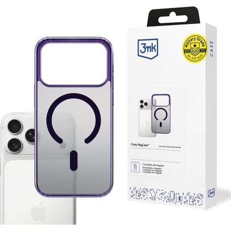 Funda MagCase 3mk Frosty Purple para Apple iPhone 17 Pro (1/5)