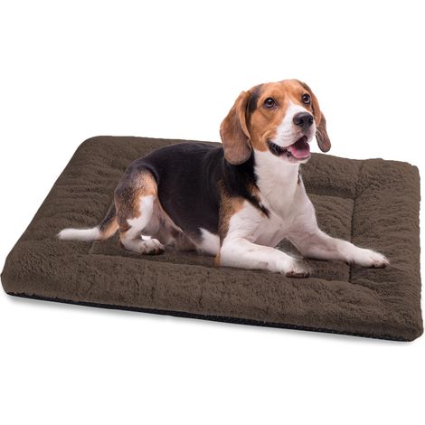 Panier Chien, Tapis Chien Grande Taille, Lavable, 90x60 cm Le Brun (1/5)