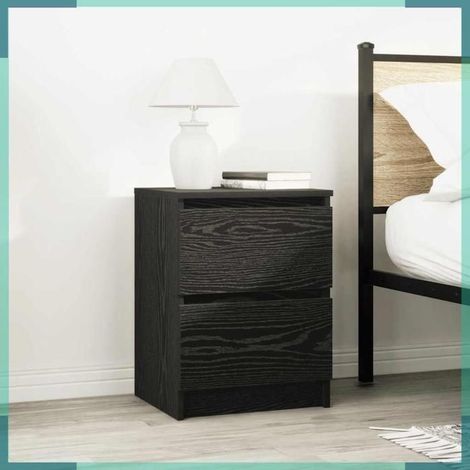 Meuble TV - 861770 - noir - bois d'ingénierie - 40 x 35 x 54 cm (1/5)
